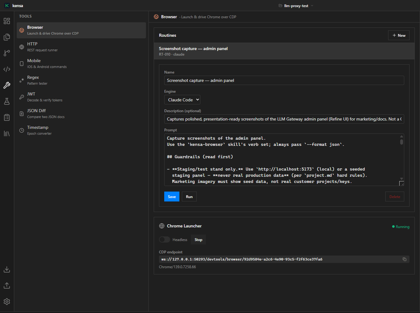 Browser - Launch & drive Chrome over CDP